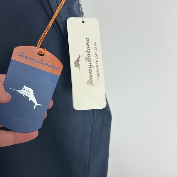 Tommy Bahama Blue Flat Front Silk St. Thomas Short Abbey Shorts 42 NWT - Picture 2 of 8